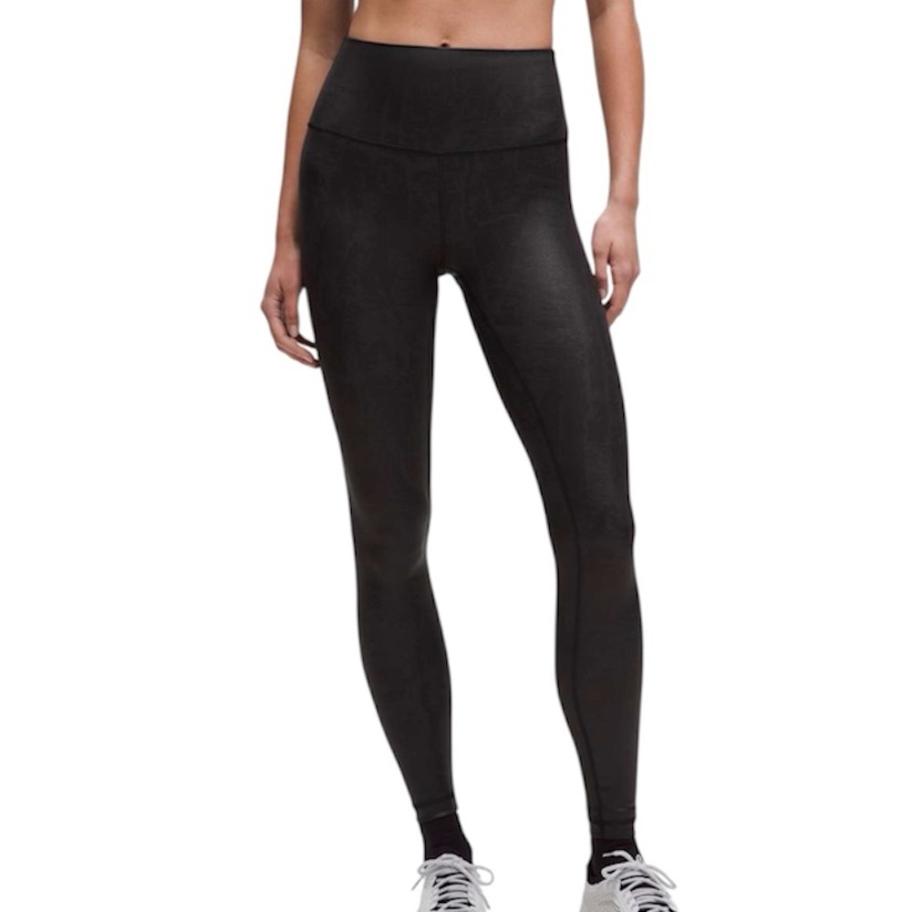 Lululemon Wunder Train High Rise Tight 28” Matte Foil